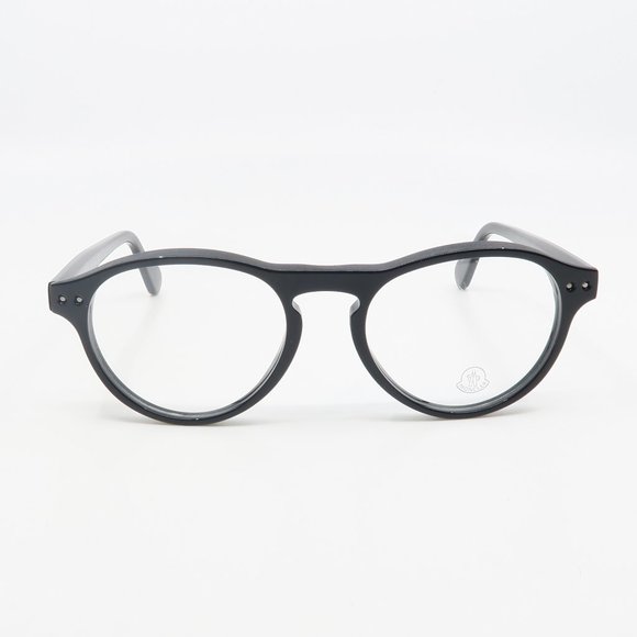ML 5022 001 Moncler Round Black Eyeglasses w/ case - Picture 2 of 6